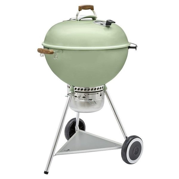 Weber 70th Anniversary Series Kettle Charcoal Grill, 363 sqin Primary Cooking Surface, Diner Green 19525001